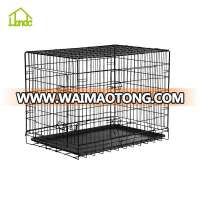 High quality Folding double door Big dog cages crates