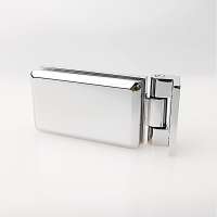 foshan KEZE 90 degree nickel brushed/satin nickelshower door hinges for glass