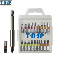 21pcs 25mm Color Coded Multi Screwdriver Bit Set Magnetic Bit Holder Torx PH2 Hex with Mini Box Storage